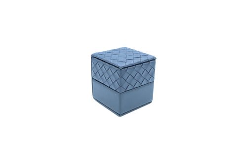 Intrecciato Weave Ring Blue Box