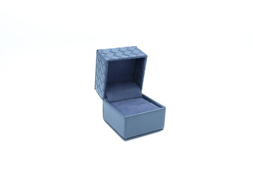 Intrecciato Weave Ring Blue Box