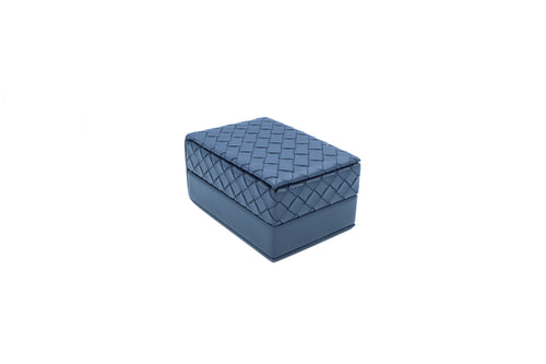 Intrecciato Weave Drop Earring Blue Box