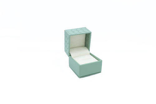Intrecciato Weave Ring Green Box
