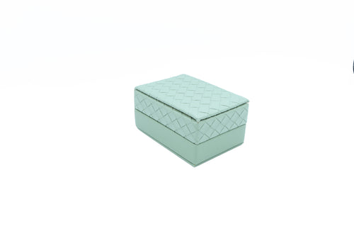 Intrecciato Weave Drop Earring Green Box