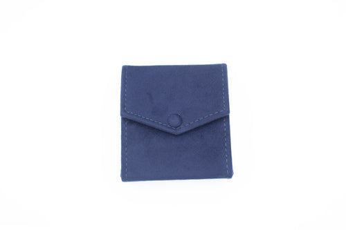 Ultra Suede Navy Blue Earring Folder