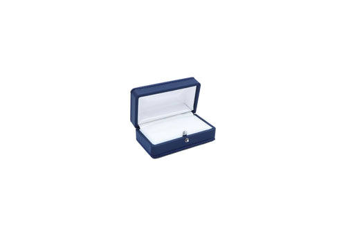 Romance Blue Double Ring Box