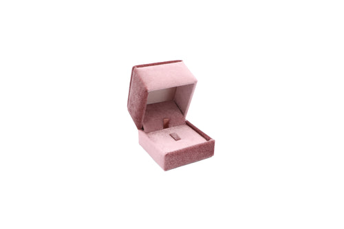 Pink Velvet Ring/Earring Box