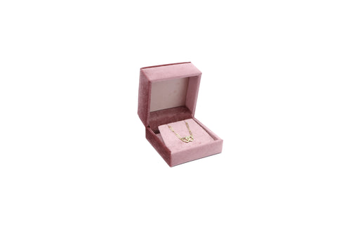 Pink Velvet Pendant Box