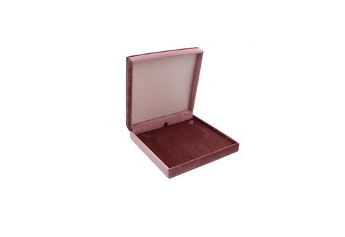 Pink Velvet Necklace Box