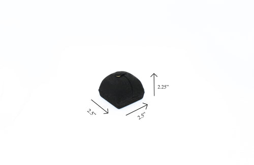 Deluxe Euro Suede Black Earring Box (Small)