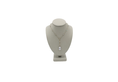 Silk Leatherette Necklace Display (Medium)