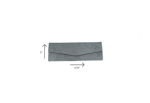 Ultra Suede Grey Bracelet Folder