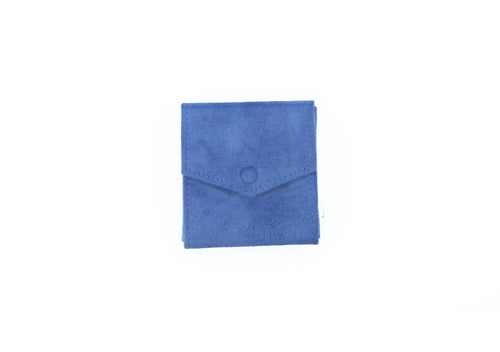 Ultra Suede Blue Earring Folder