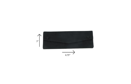 Ultra Suede Black Bracelet Folder