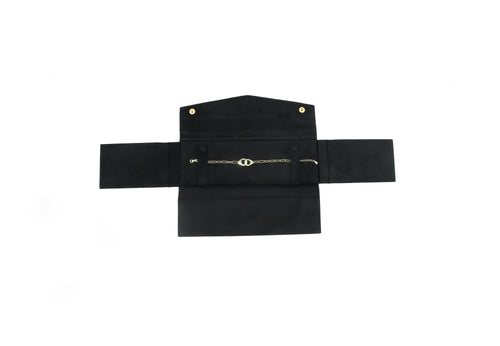 Ultra Suede Black Bracelet Folder