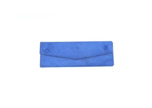 Ultra Suede Blue Bracelet Folder