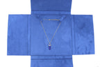 Ultra Suede Blue Necklace Folder (Large)