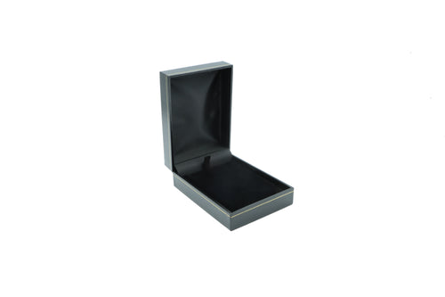 Leatherette Look Black Pendant Box (Small)