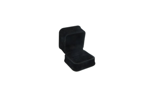 Ornate Black Euro Suede Ring Box