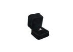 Ornate Black Euro Suede Ring Box