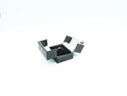 Leatherette Look Double Door Black Ring Box