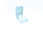 Lux Light Blue Leatherette Pendant/Earring Box