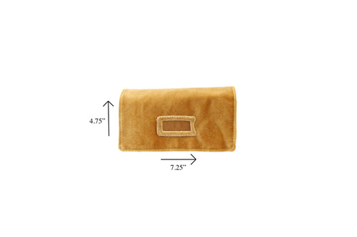 Italian Gold Velveteen Mini Travel Roll