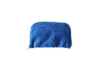 Italian Velveteen Jewelry Blue Clutch Carrier