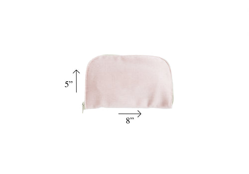 Italian Velveteen Jewelry Pink Clutch Carrier