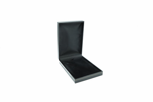 Leatherette Look Black Necklace Box (Medium)