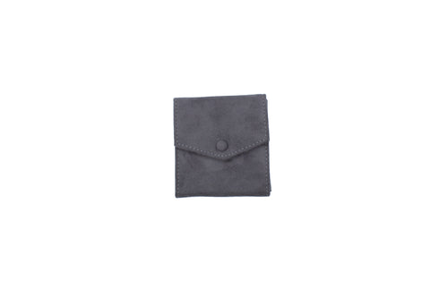 Ultra Suede Grey Ring Folder
