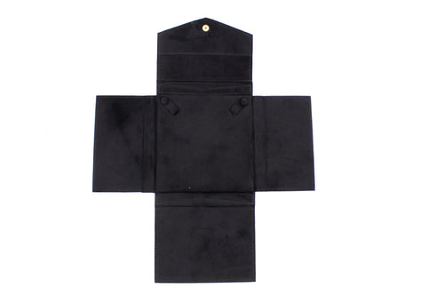 Ultra Suede Black Pendant Folder