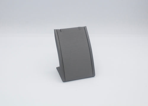 Grey Leatherette Pendant Necklace Display