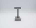 Grey Leatherette T-Bar Earring Stand (Large)
