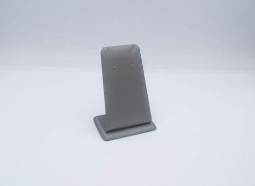 Grey Leatherette Earring Stand (Large)