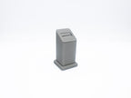 Grey Leatherette Slot Ring Display (Large)