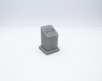 Grey Leatherette Slot Ring Display (Medium)