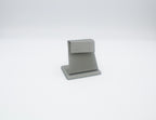 Grey Leatherette Foldover Earring Display (Small)