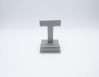 Grey Leatherette T-Bar Earring Display (Small)