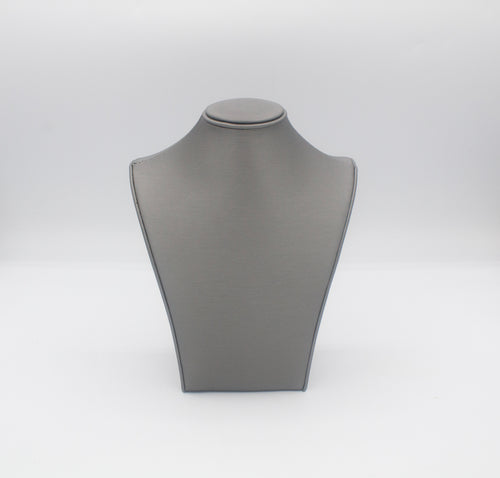 Grey Modern Leatherette Necklace Stand (Medium)