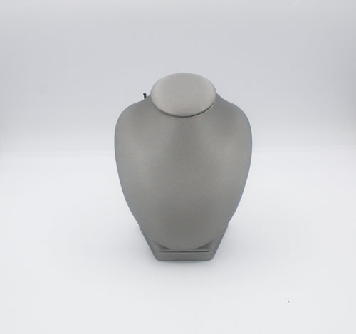 Grey Leatherette Necklace DIsplay (Medium)