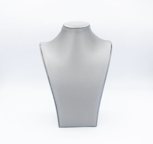 Grey Modern Leatherette Necklace Display (Large)