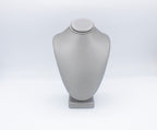 Grey Leatherette Narrow Necklace Display (Medium)