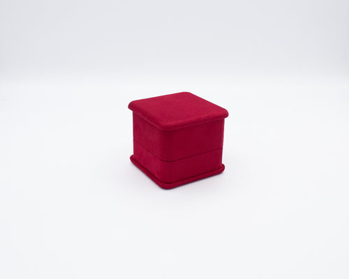 Enchanted Suede Red Ring Box