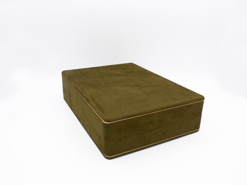 Enchanted Suede Olive Green Necklace Box