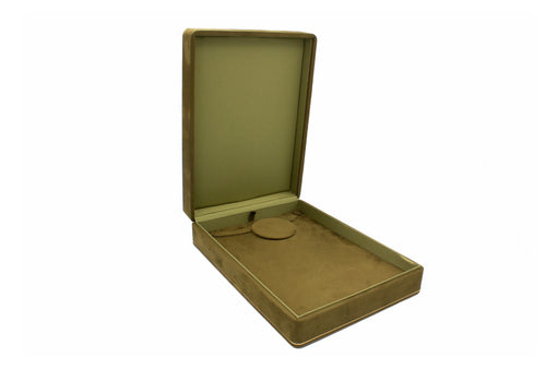 Enchanted Suede Olive Green Necklace Box