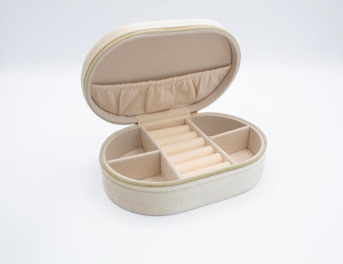 Pearl Velvet Jewelry Box