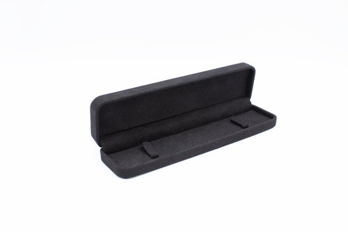 Ornate Black Euro Suede Bracelet Box