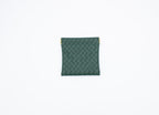 Intercciato Weave Dark Green Pouch
