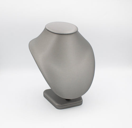 Grey Leatherette Necklace Display (Large)