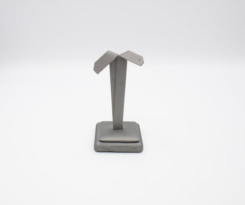 Grey Leatherette Drop Earring Display