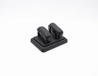 Luxury Black 2 Tube Ring Display
