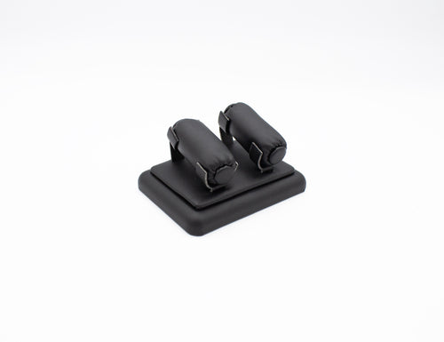 Luxury Black 2 Tube Ring Display